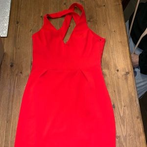 Amanda Uprichard Red Skater Dress